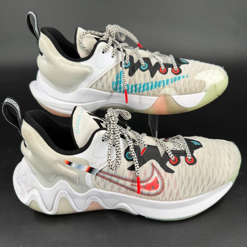 Nike Giannis Immortality Basketball Shoes MENS Multicolor Lace Up Sneakers 9.5